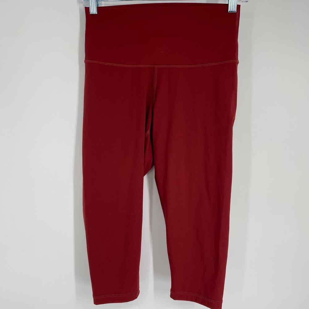 Everlane Leggings Womens Small Burnt Red Knee Length Active Workout Yoga Running